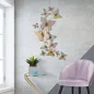 Panel ścienny BUTTERFLIES ZŁOTO/RÓŻOWY 59,5 4 111,5 cm